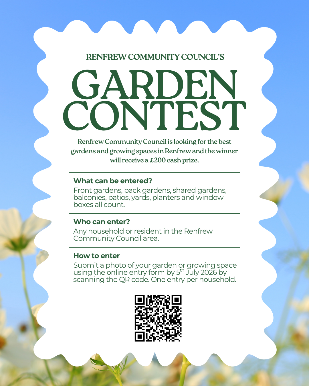 Renfrew Community Council launches Renfrew’s Best Garden Contest 2026