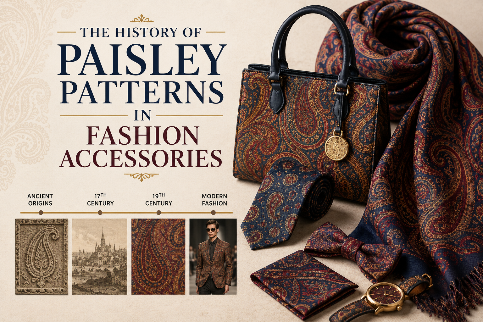 The History of Paisley Patterns in Fashion Accessories
