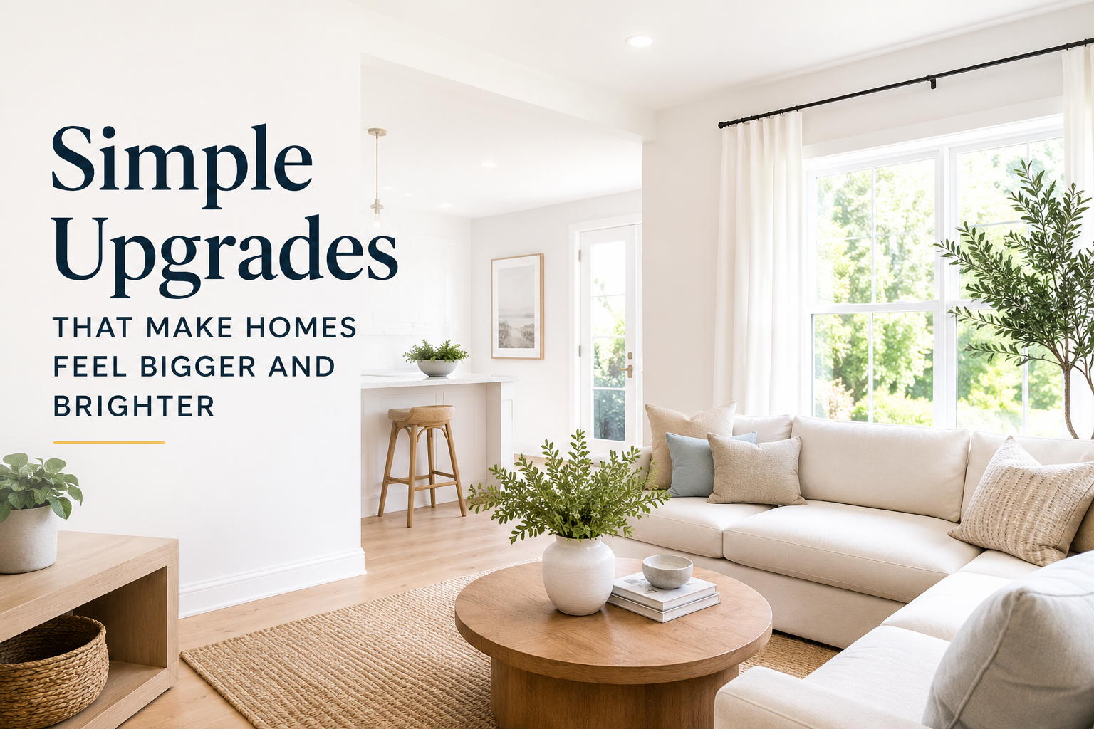Simple Upgrades That Make Homes Feel Bigger and Brighter