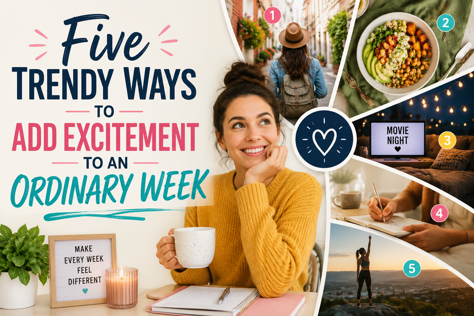 Five Trendy Ways to Add Excitement to an Ordinary Week